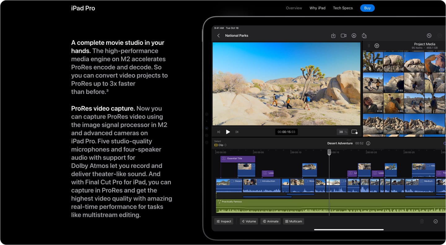 Пример статусной рекламы в нише электроники и гаджетов