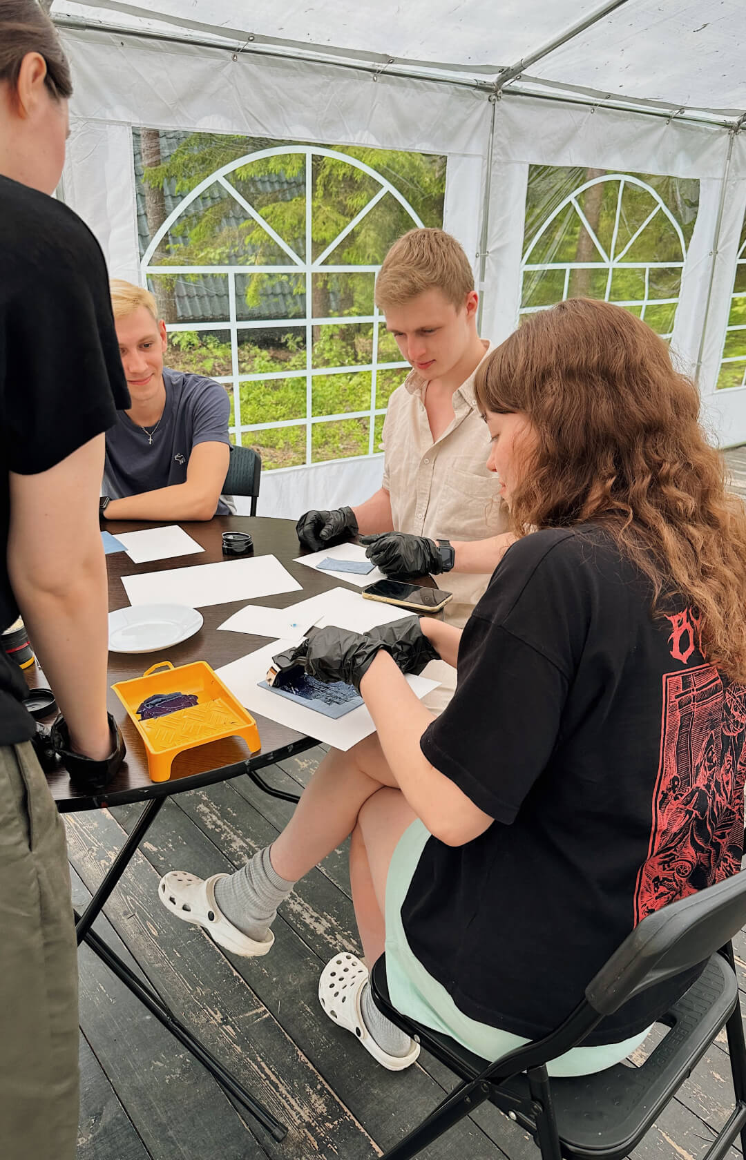 Кэмп Линогравюра