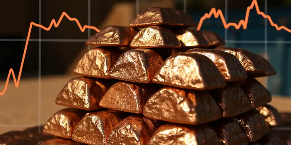 Медь снизилась ниже 13 000 долларов на фоне запасов и спроса в Китае