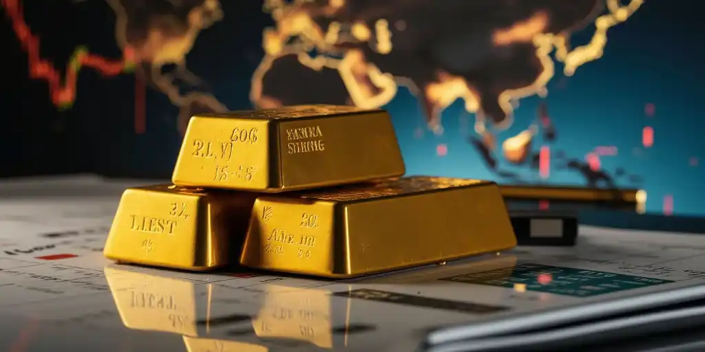 Золото стабилизировалось на фоне укрепления доллара и рисков на Ближнем Востоке