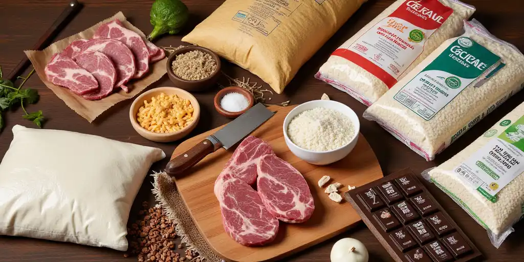 Казахстан увеличил импорт российского сахара, мяса, шоколада и риса в 2025 году