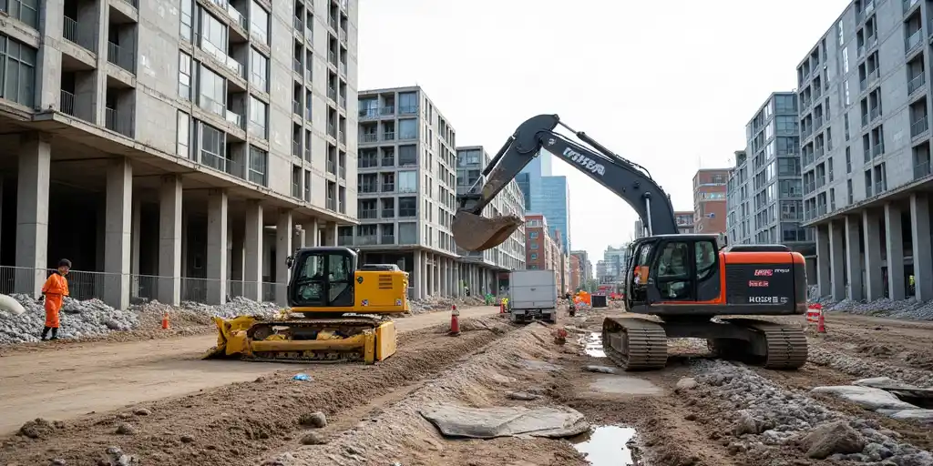 Строительная отрасль Великобритании фиксирует резкий спад за пять лет