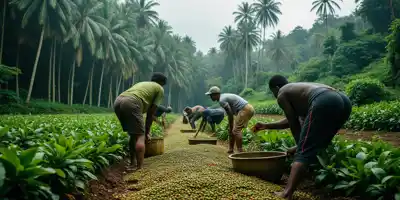 Цены на робусту опускаются на фоне тайфуна во Вьетнаме и экспорта