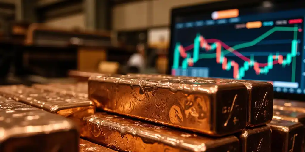 Медь снижается на фоне осторожных заявлений ФРС по поводу снижения ставок