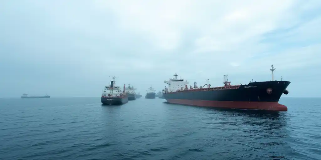 Задержки танкеров с российской нефтью снижают цены при росте экспорта