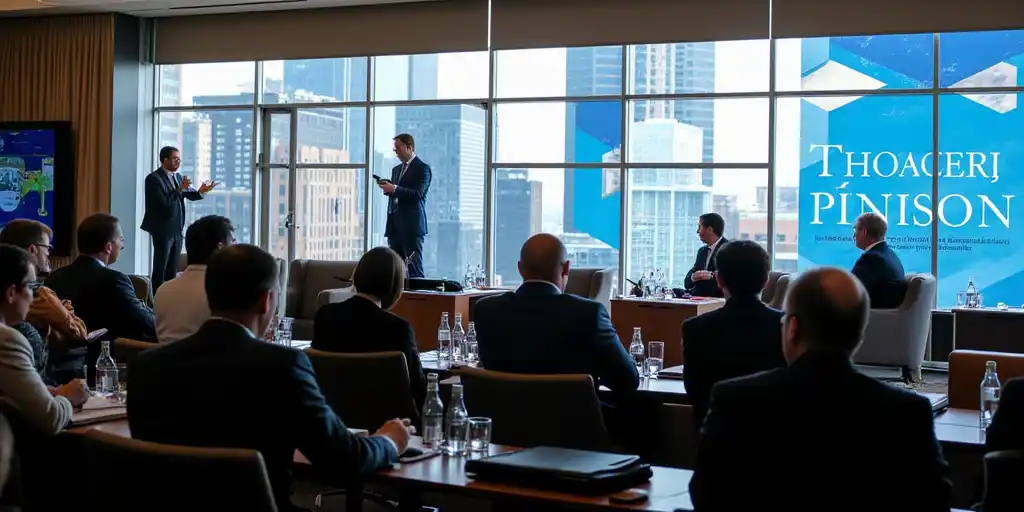 Гир и Шварцман на саммите австралийских пенсионных инвестиций в США