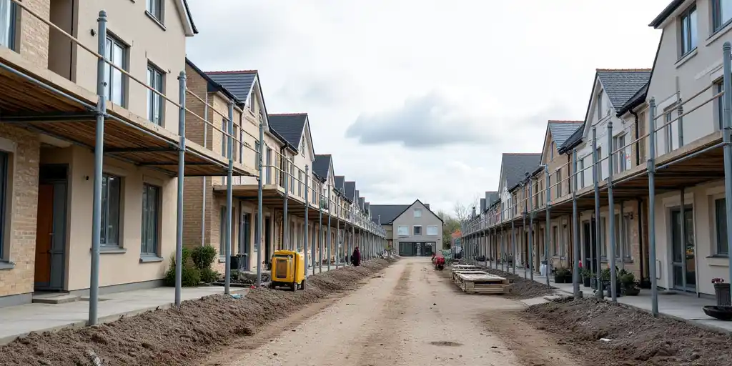 Резкое падение объемов строительства жилья в Великобритании с начала пандемии