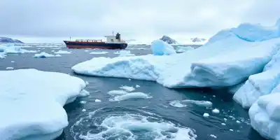 Танкер отказался от загрузки LNG на арктическом заводе из-за льда