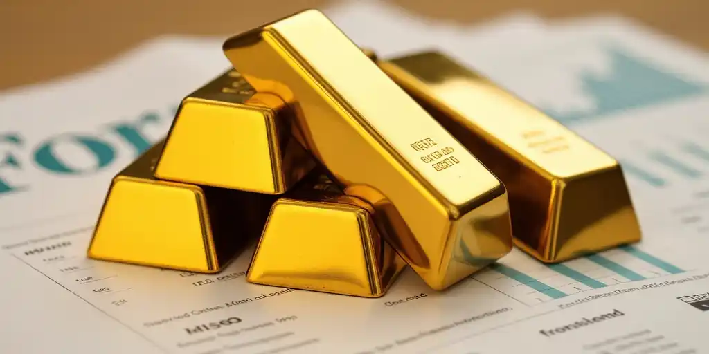 Золото показывает рост на фоне ослабления экономики США