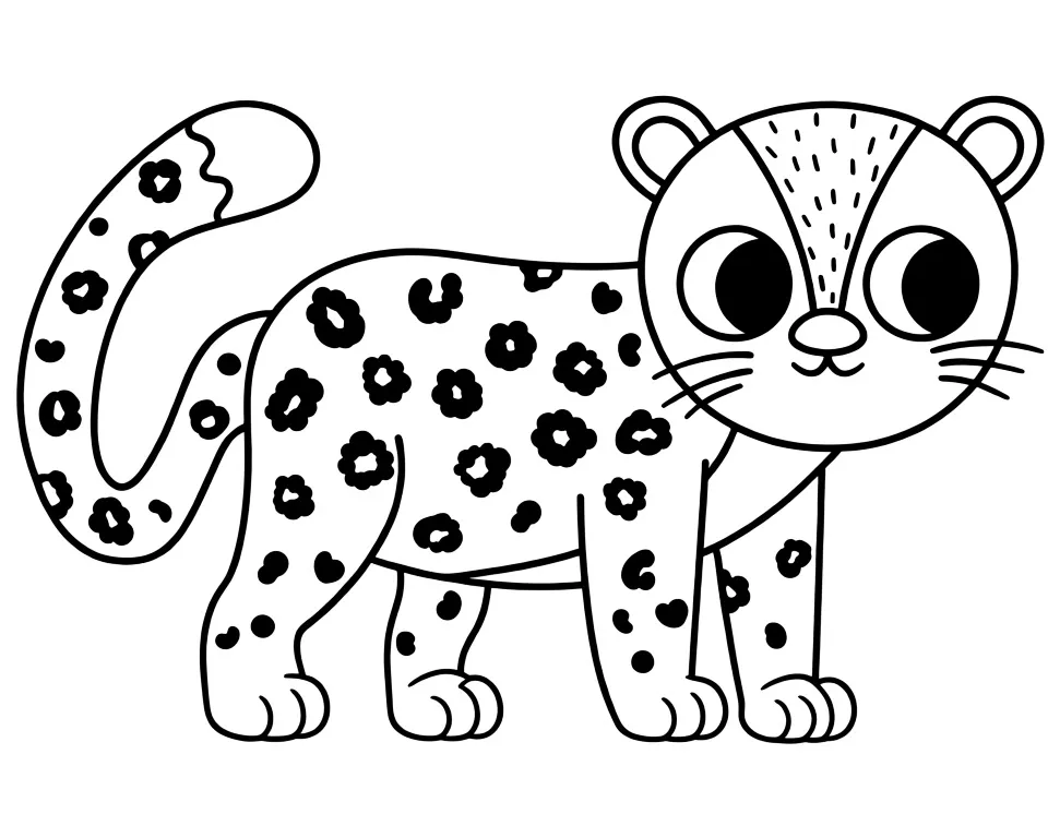 Аккуратный леопард