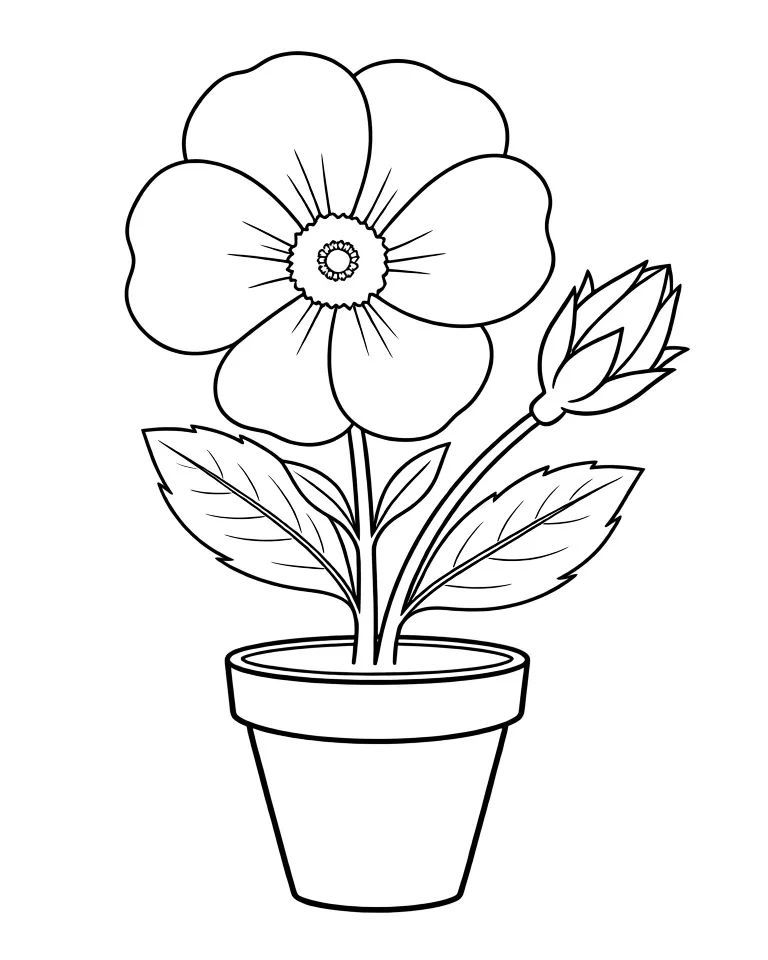 Алый цветочек