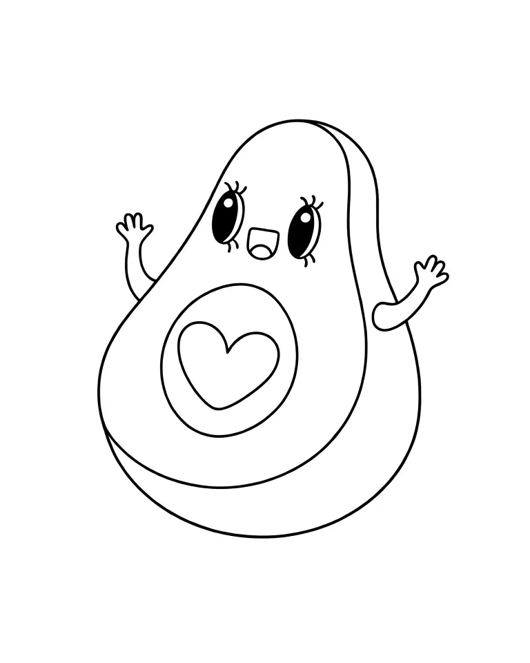 Авокадо с косточкой-сердечком