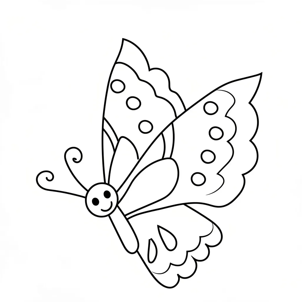Бабочка улыбается