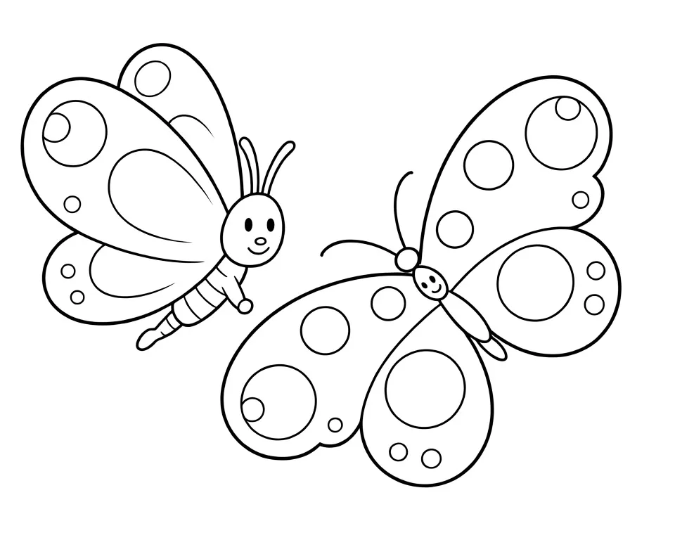 Бабочки подружки