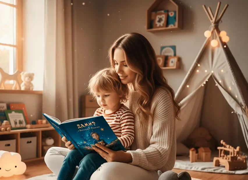 Happy mather and son