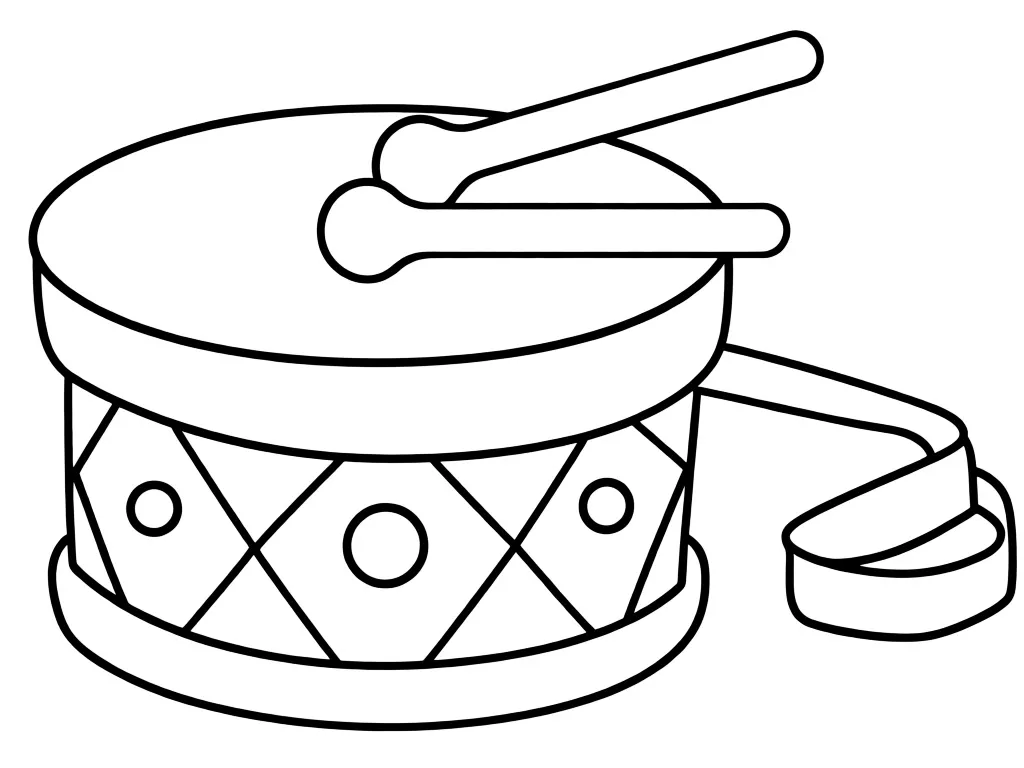 Барабан с палочками