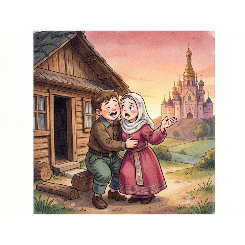 Бедняк и его красивая жена