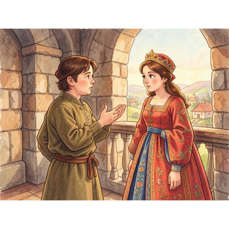 Бедный юноша и мудрая королевна