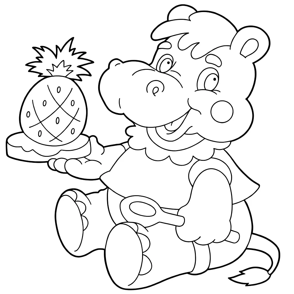 Бегемотик с ананасом