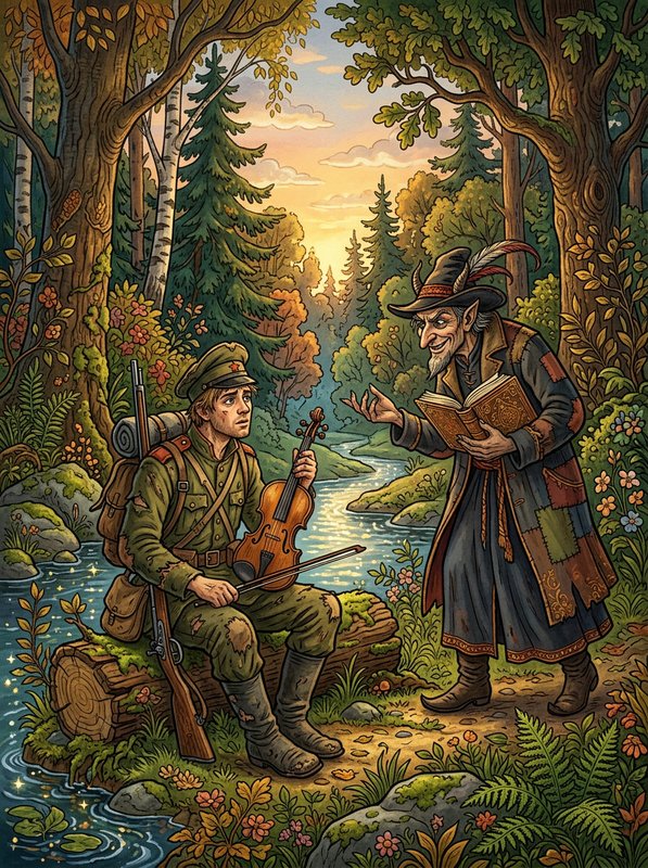 Беглый солдат и черт