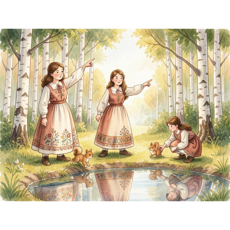 Белка, кукушка и лягушка