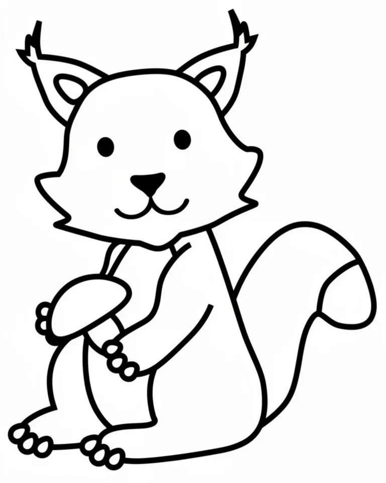 Белка нашла грибок