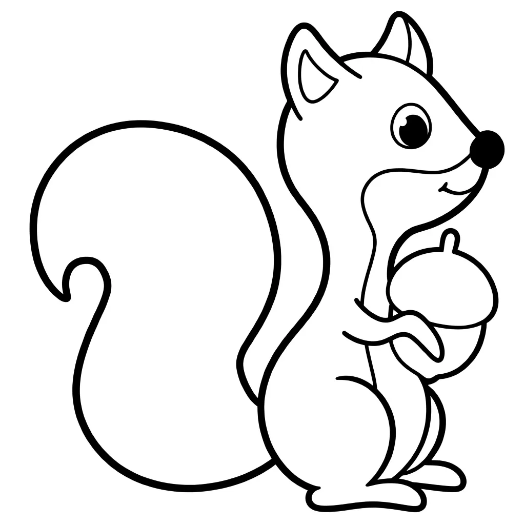 Белка с орешком