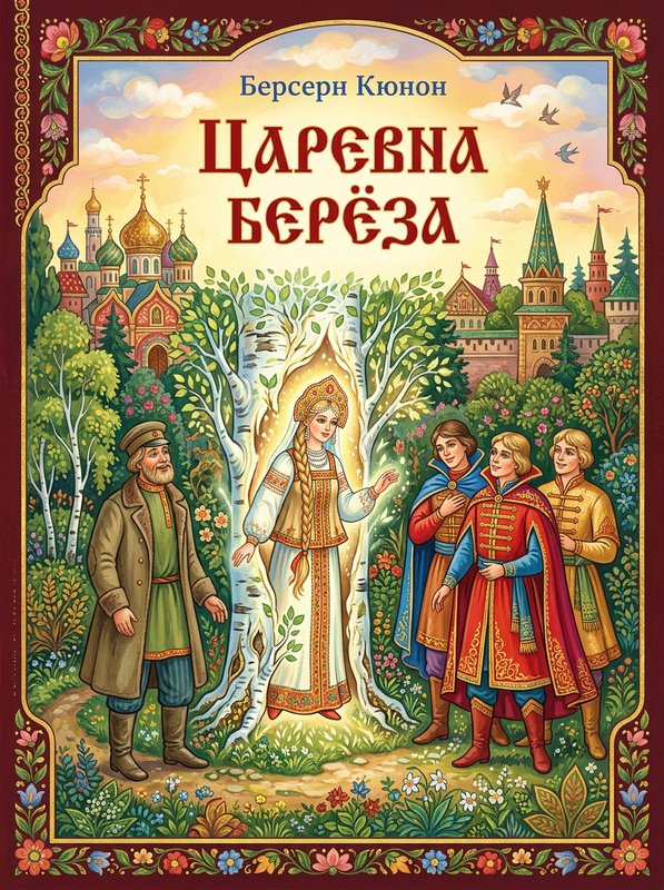 Берёза и три сокола