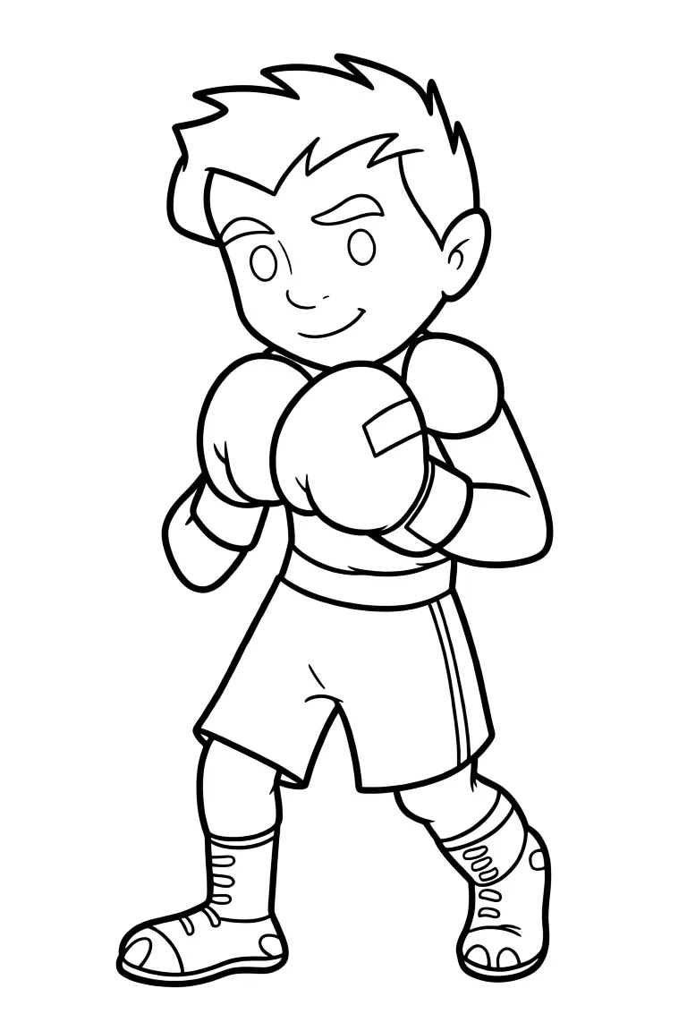 Боксер в перчатках