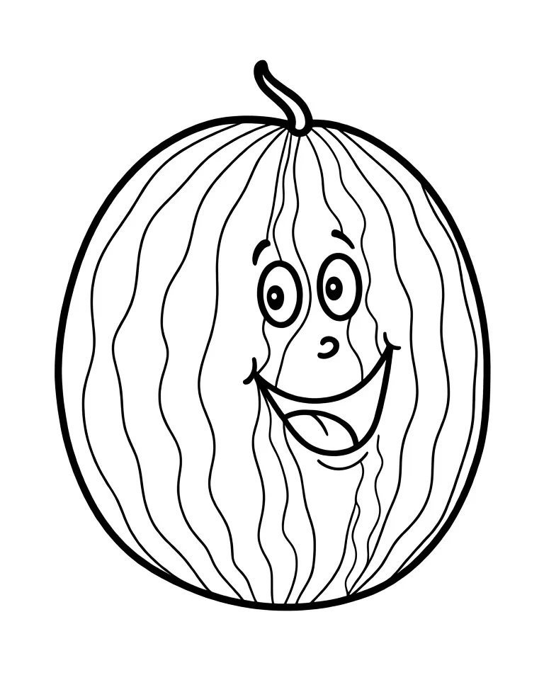 Большой арбуз с полосками