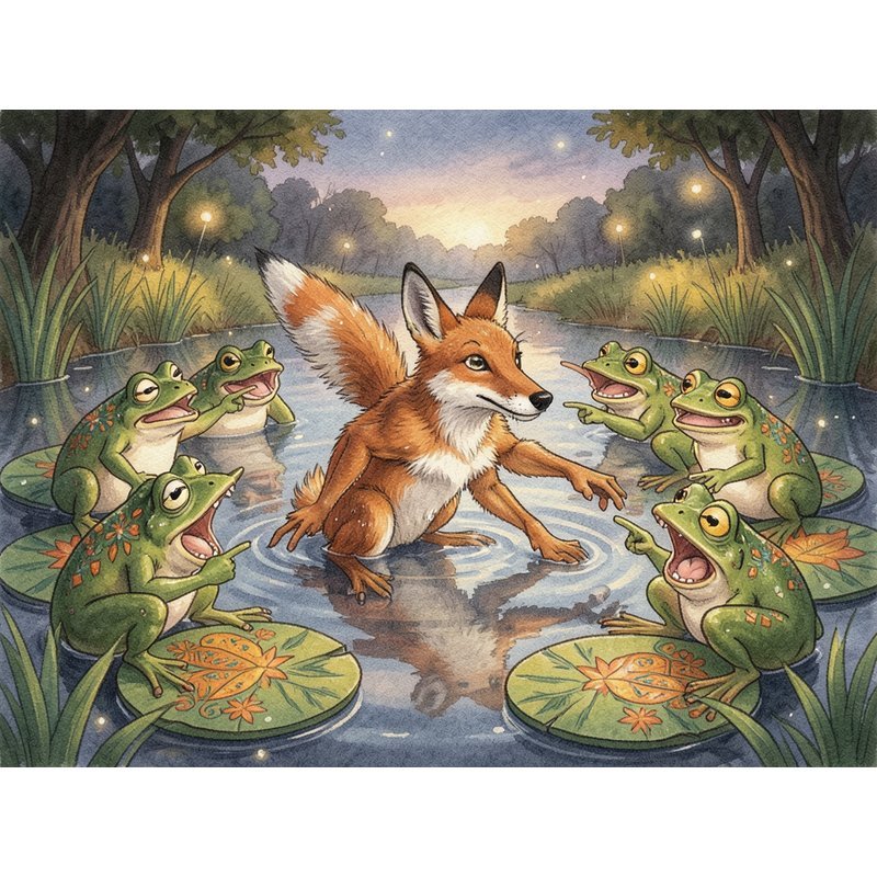 Братец Лис и лягушки