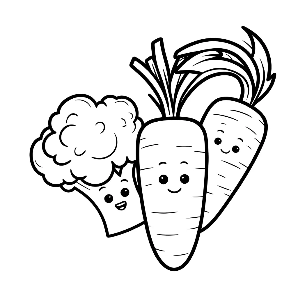 Брокколи и морковка