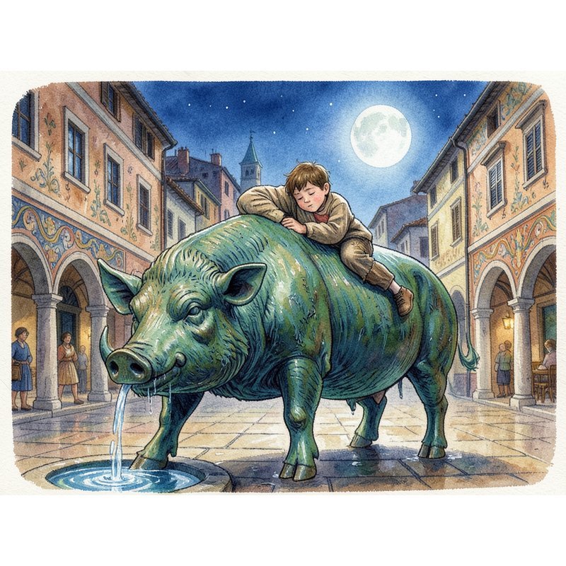 Бронзовый кабан