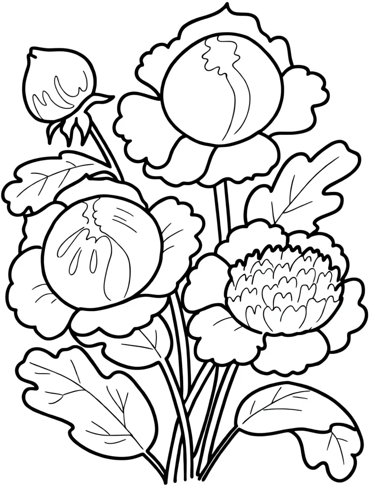 Букет пионов