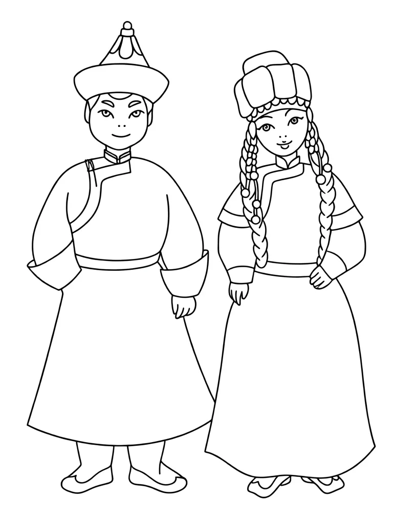 Буряты в костюме