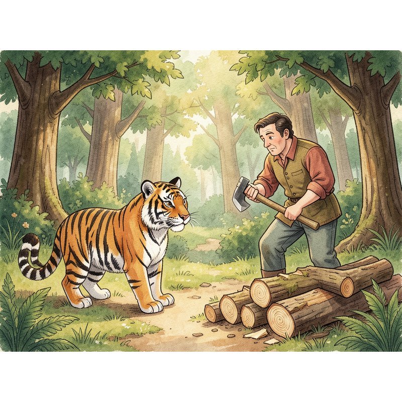 Человек и тигр