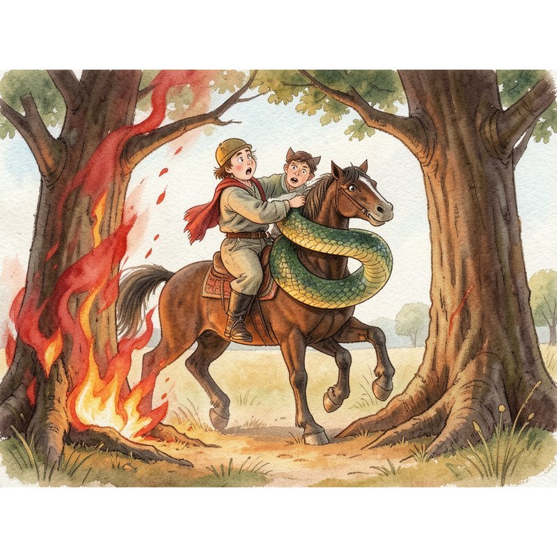 Человек и змея