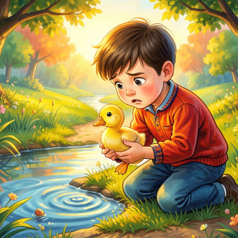 Что ты тискаешь утёнка
