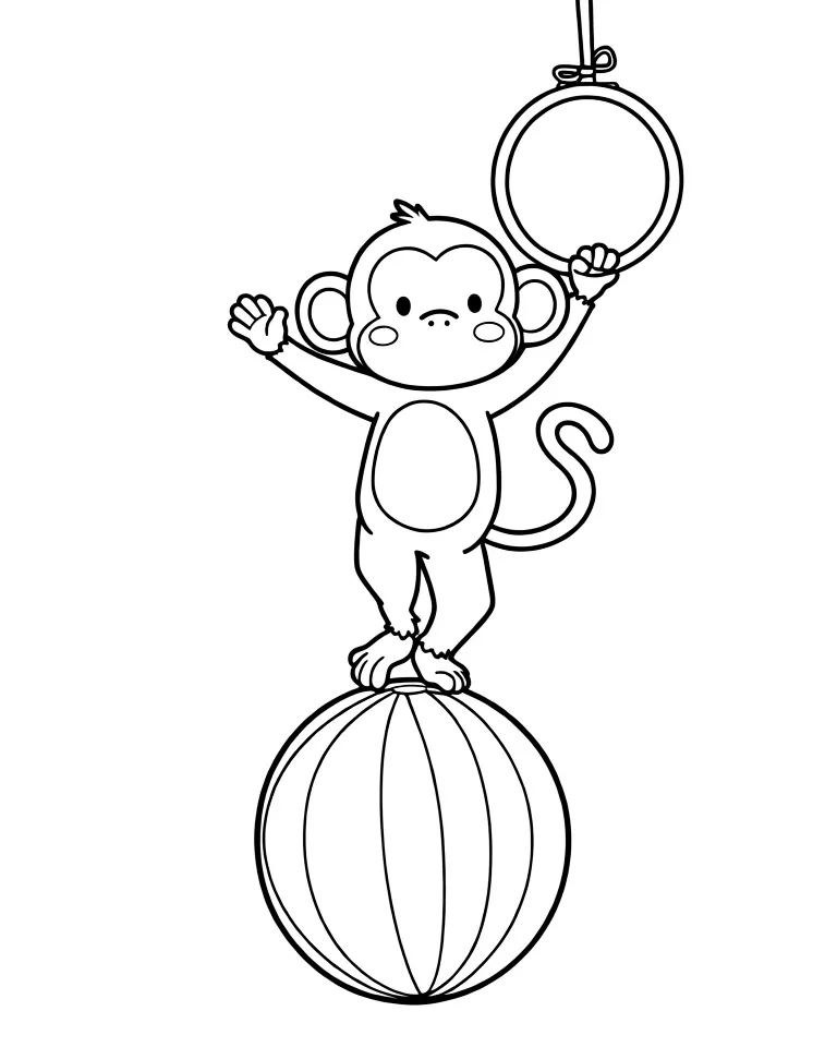 Цирковая обезьянка