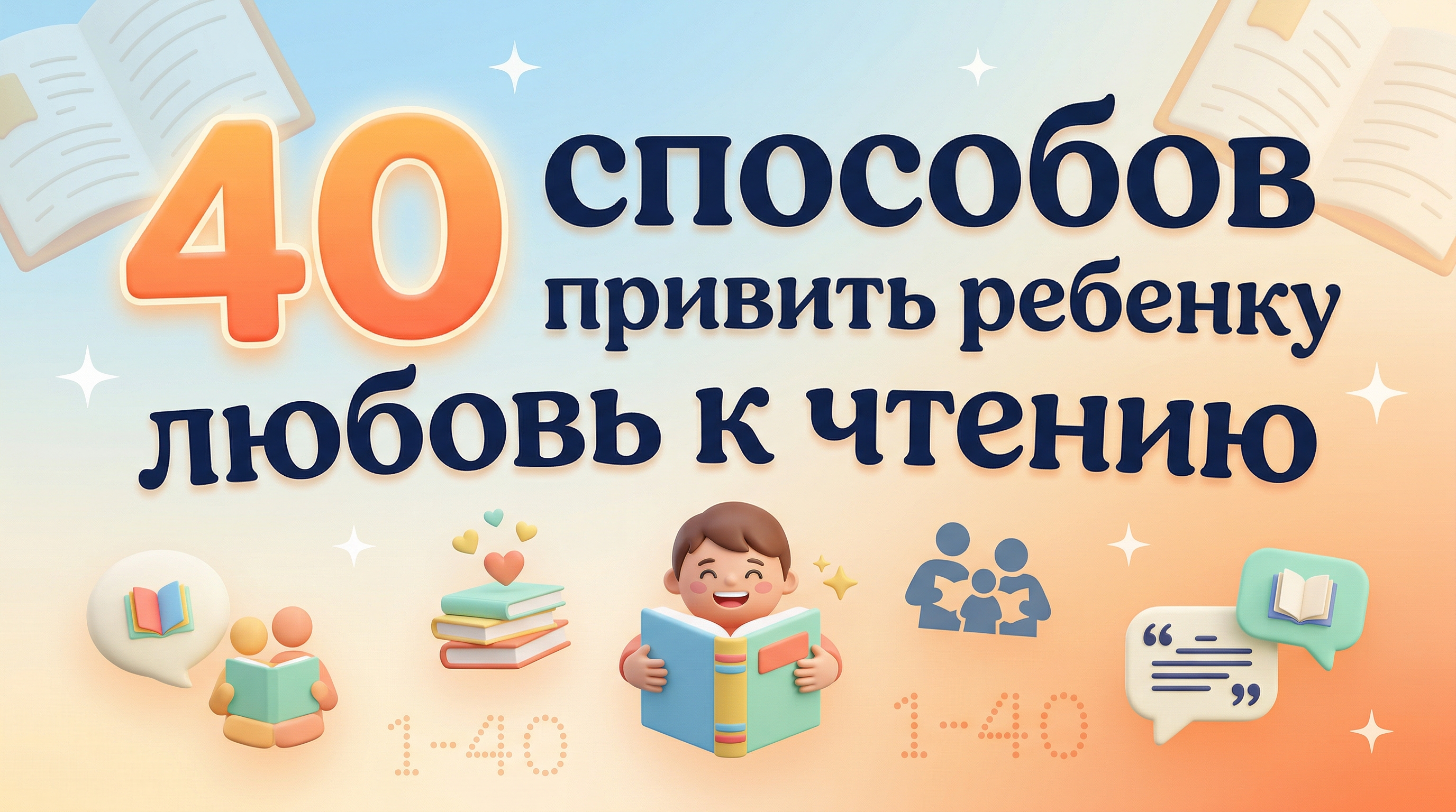 40 способов привить ребенку любовь к чтению