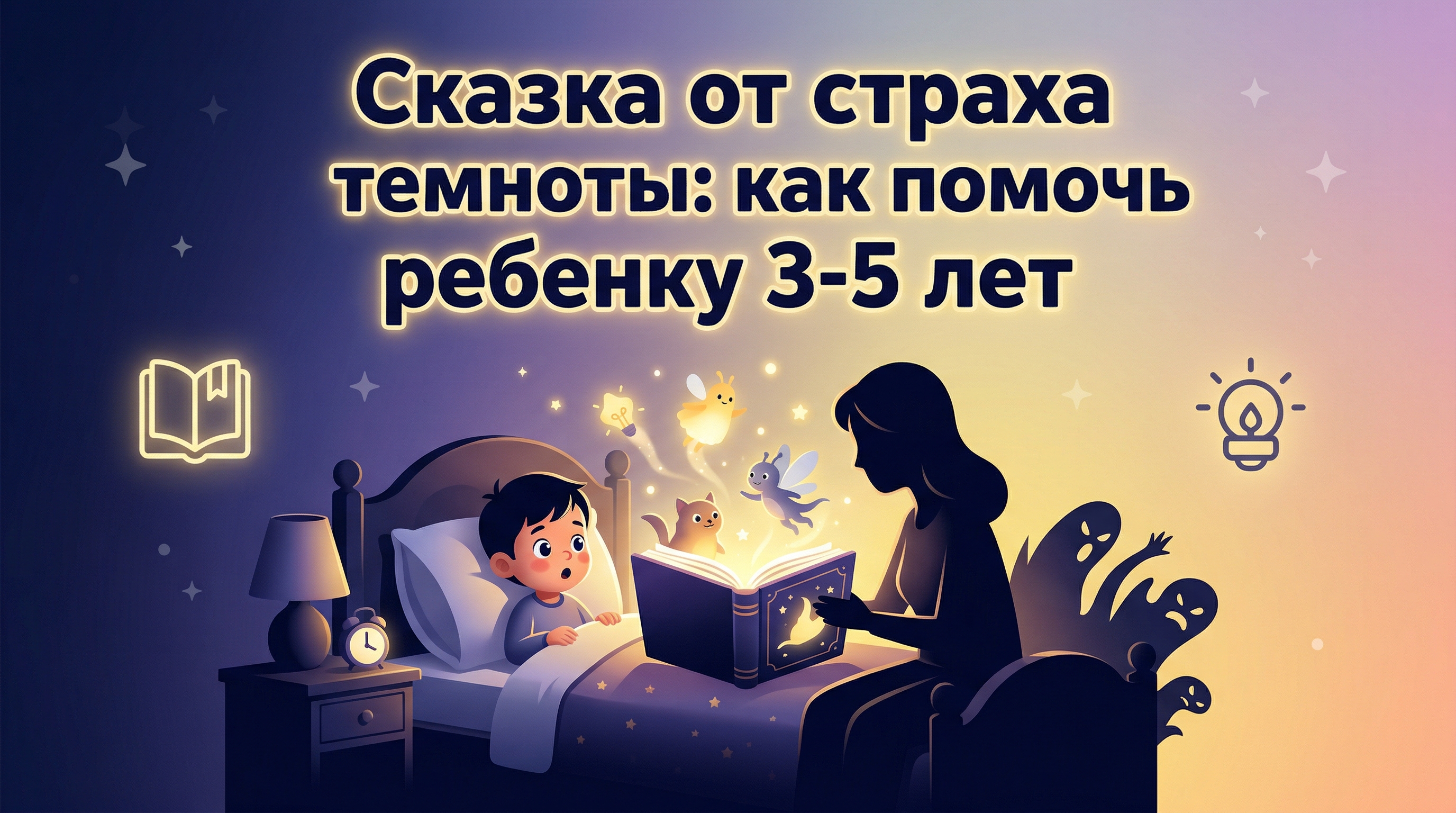 Сказка от страха темноты: как помочь ребенку 3-5 лет