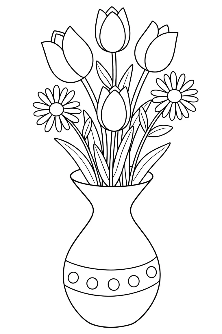 Цветочки в вазе