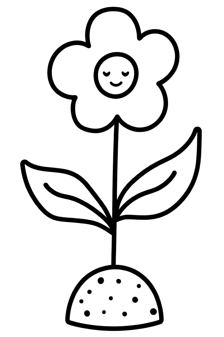 Цветок в песке