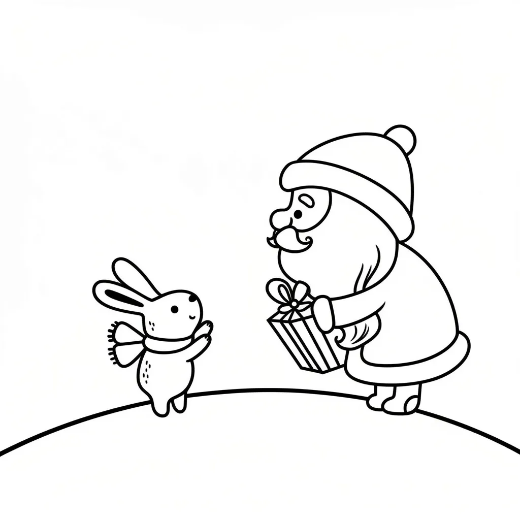 Дед мороз и кролик