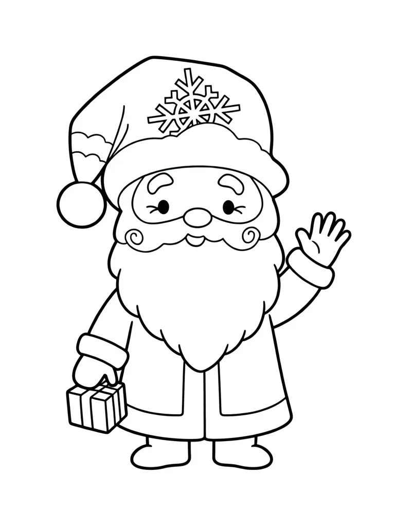 Дедушка Мороз в колпаке