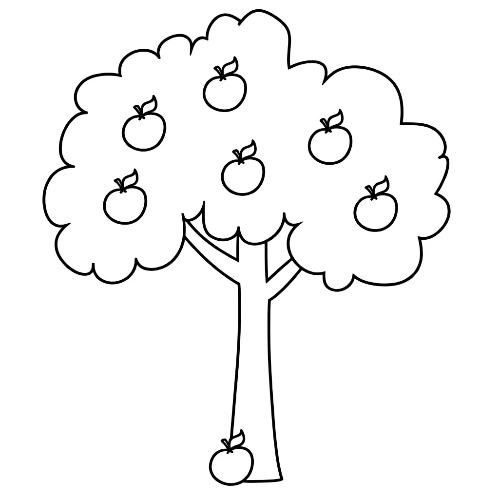 Дерево с яблоками