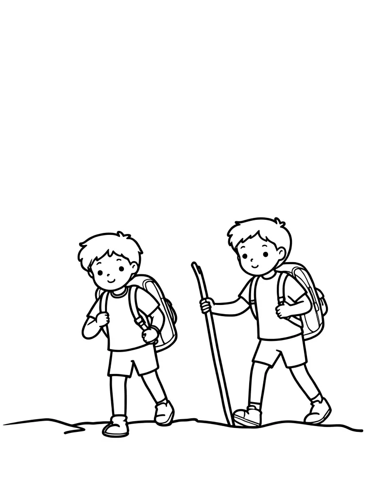 Дети в походе