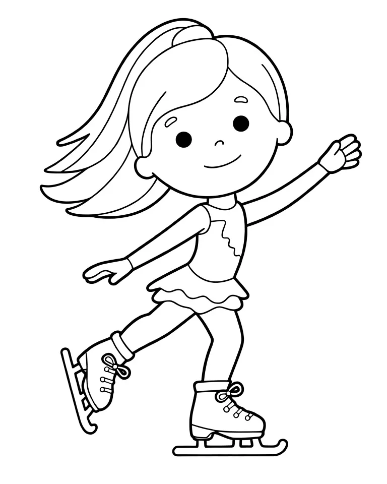 Девочка фигуристка