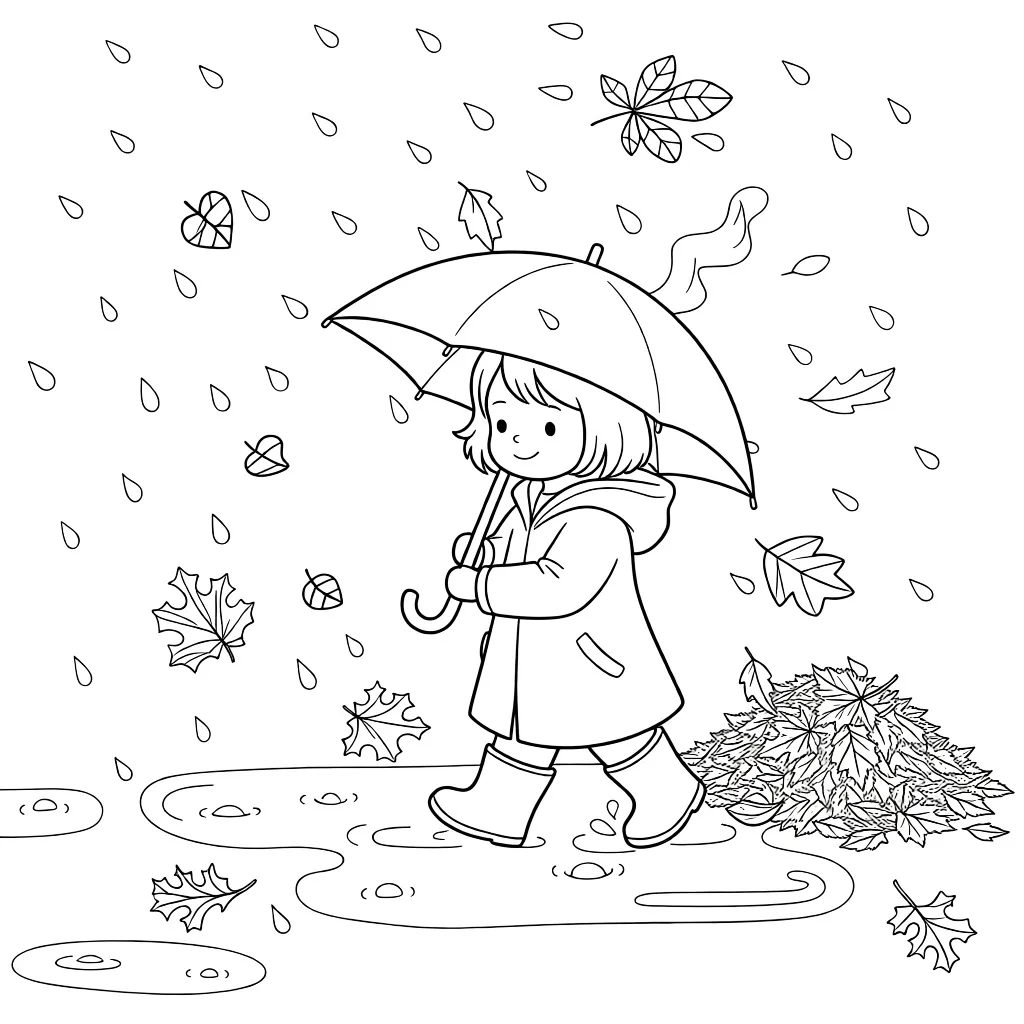 Девочка и осень