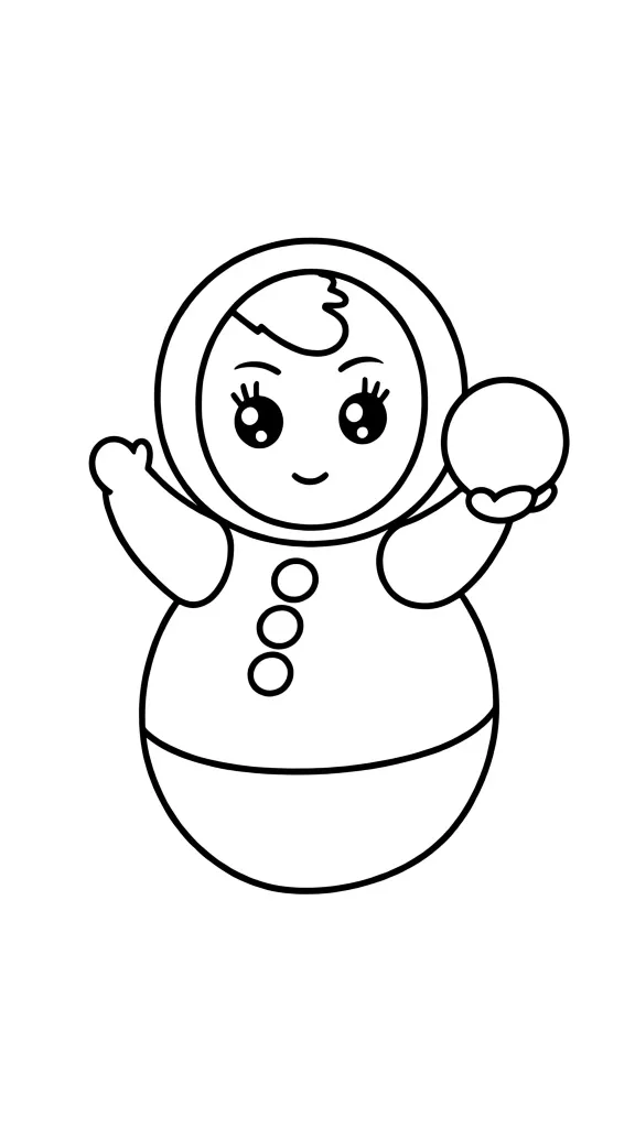 Девочка неваляшка